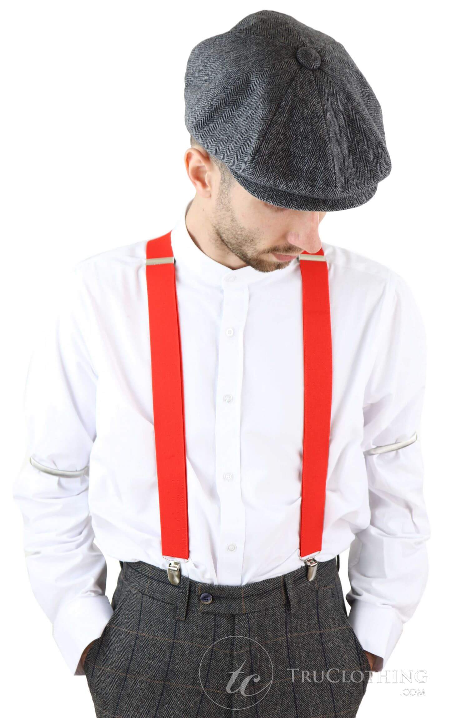 Mens Vintage Trouser Braces/Suspenders - Many Colours