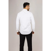 Men's Cream Double Cuff Oxford Shirt
