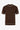 Męska brązowa dzianinowa koszulka T-shirt o regularnym kroju z kontrastowym wykończeniem i okrągłym dekoltem