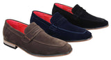 Fiorello 1807 - Mens Suede Faux Slip Onl Shoes Italian Design Classic Loafers