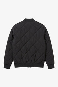 Męska, czarno-beżowa, dwustronna, lekka, pikowana kurtka typu bomber 2 w 1