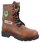 Mens U.S. Army Style Ankle Boots