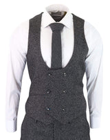 Men's Charcoal-Grey 3 Piece Suit