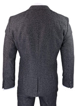 Men's Charcoal-Grey 3 Piece Suit