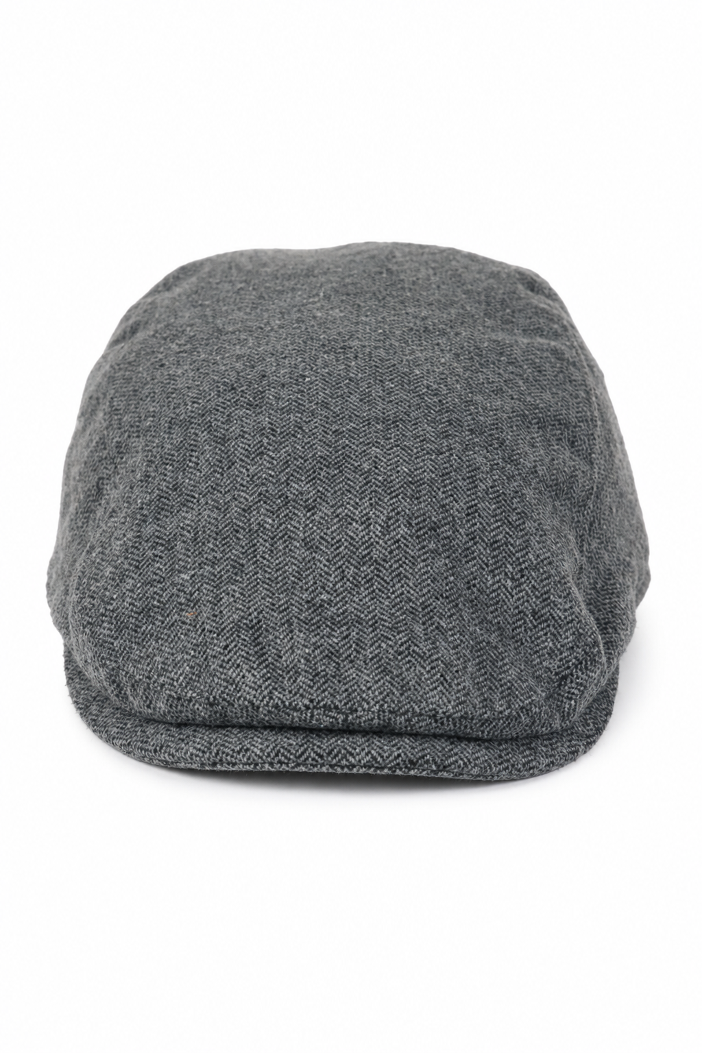 Męska czapka z daszkiem Baker Boy 8 Panel Grandad Tweed Herringbone Grey Vintage
