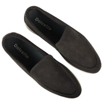 Men's Suede Black Slip On Comfort Fit Loafers