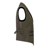 TPSTZ71 – Damska kamizelka tweedowa w kolorze oliwkowo-zielonym