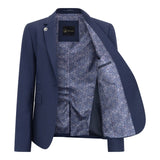 TPW-14 - Trzyczęściowy damski garnitur w kolorze granatowym