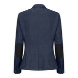 TPW52 - Granatowy damski garnitur w kratę Księcia Walii, 3-częściowy