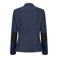 TPW52 - Granatowy damski garnitur w kratę Księcia Walii, 3-częściowy