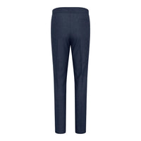 TPW52 - Granatowy damski garnitur w kratę Księcia Walii, 3-częściowy