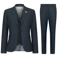 TPW53 - Zielony damski garnitur w kratę Księcia Walii, 3 częściowy