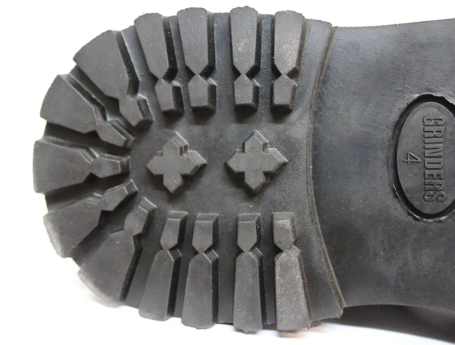 Unisex Real Leather Military Boots Black Ginders King Punk Rock Safety Steel Toe