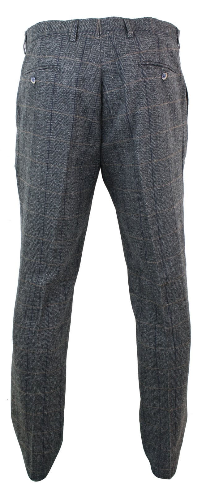 Albert - Men's Grey Tweed Trousers