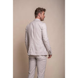 Alvari - Men's Grey Linen Classic Summer 2 Piece Suit