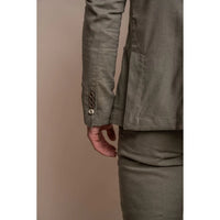 Alvari - Men's Sage Linen Summer 2 Piece Wedding Suit