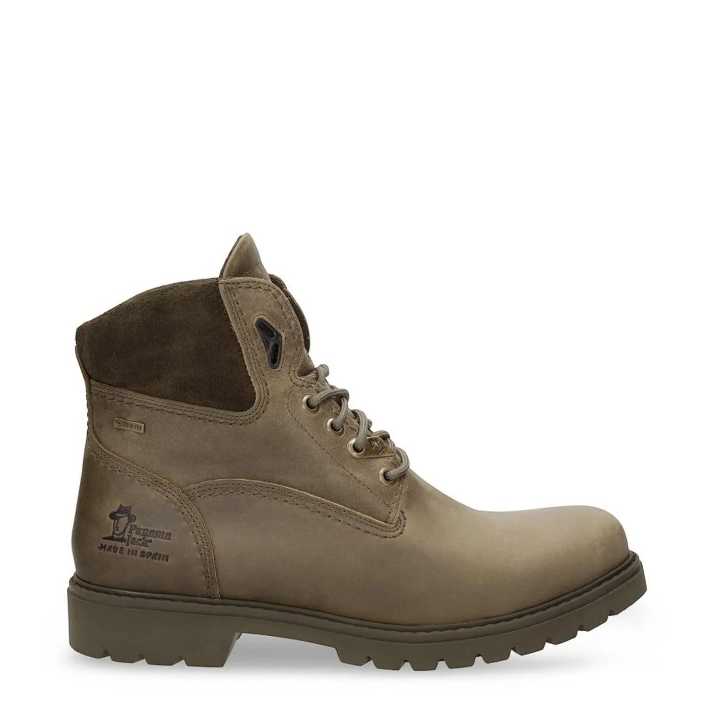 Amur GTX C32 – męskie, wodoodporne, skórzane botki w kolorze khaki