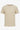 Beżowy, prążkowany, klasyczny T-shirt męski