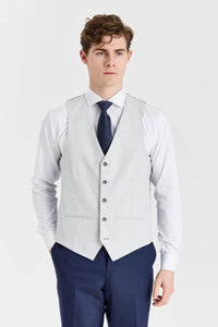 Garnitur Belmont Navy z kontrastującą kamizelką Belmont Silver