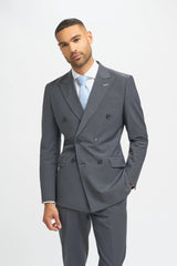 Bond - Men's Charcoal 2 Piece Double Breasted Suit