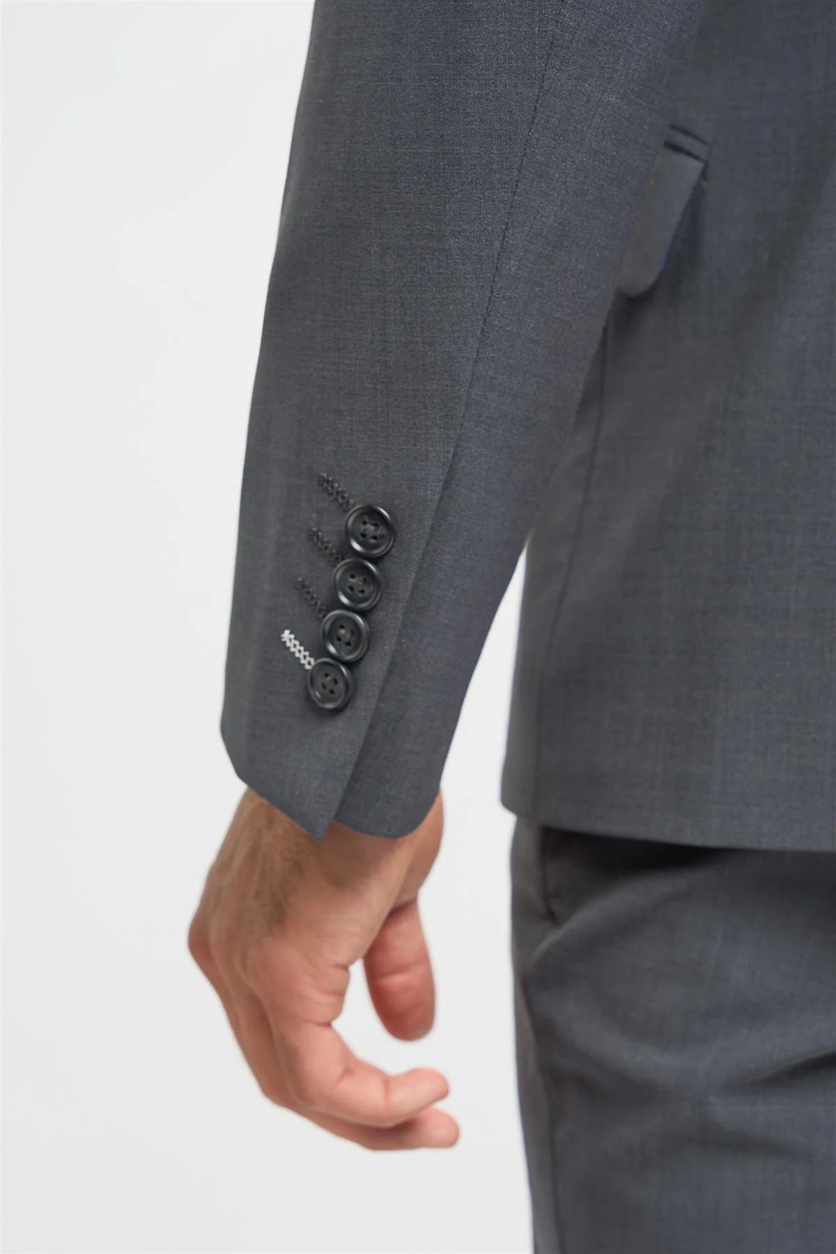 Bond - męska marynarka w kolorze grafitowym o dopasowanym kroju