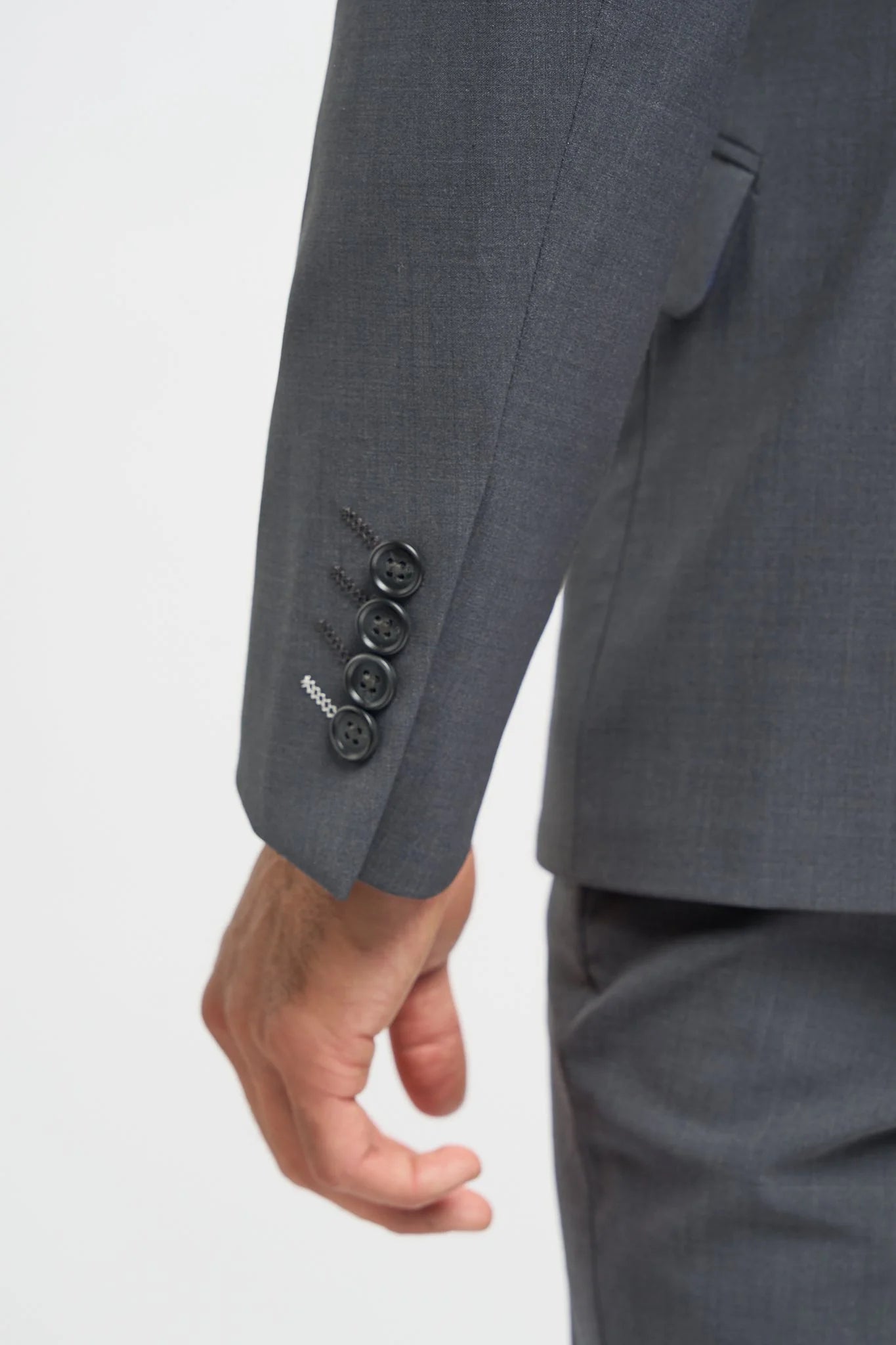 Bond - Men's Charcoal 3 Piece Tailored Fit Suit