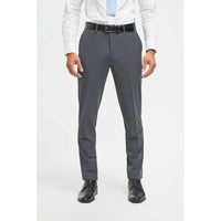 Bond - Męskie spodnie formalne w kolorze grafitowym