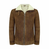 Men's Tan-Brown Shearling Sheepskin Jacket