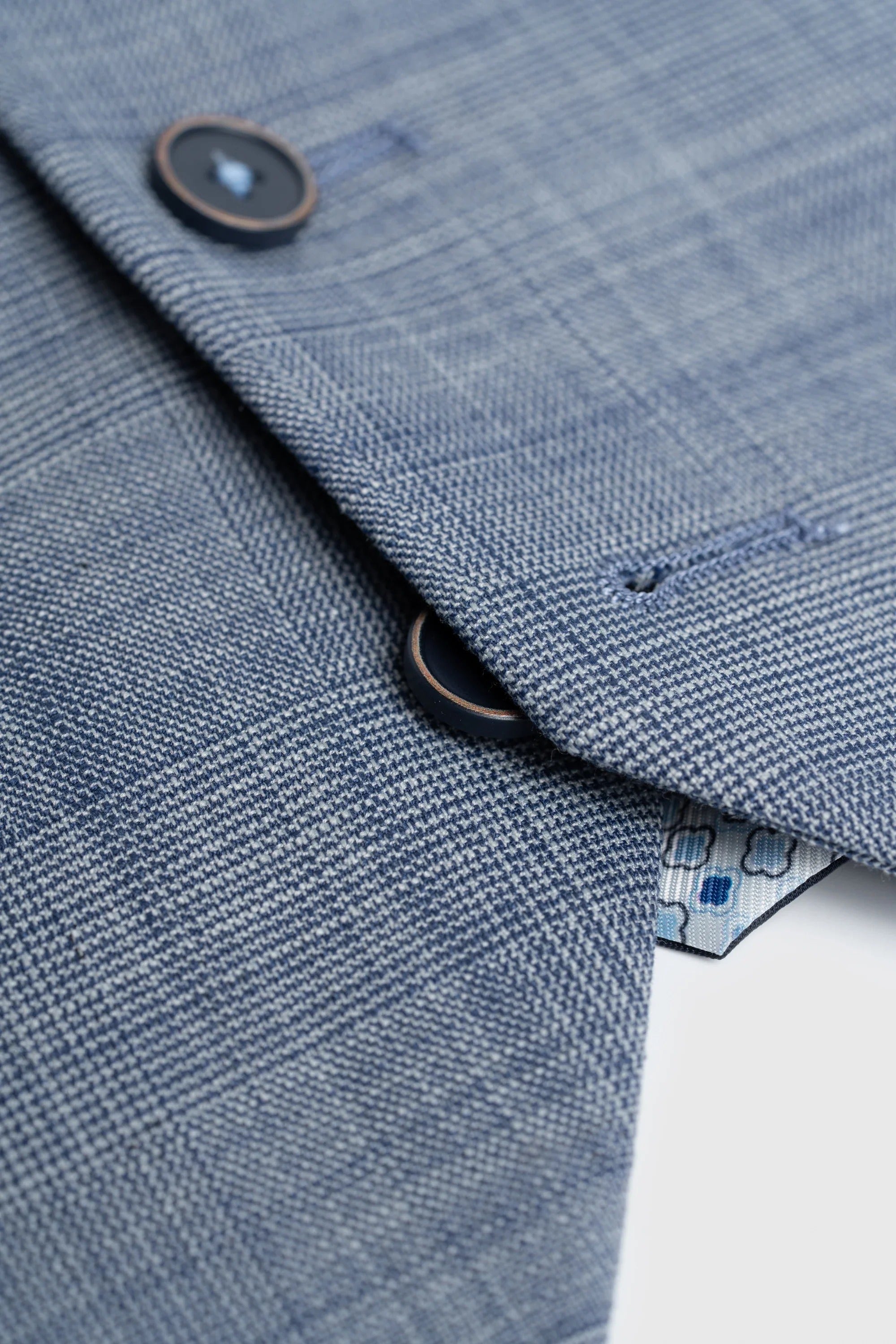 Camden - męska kamizelka w niebieską kratkę