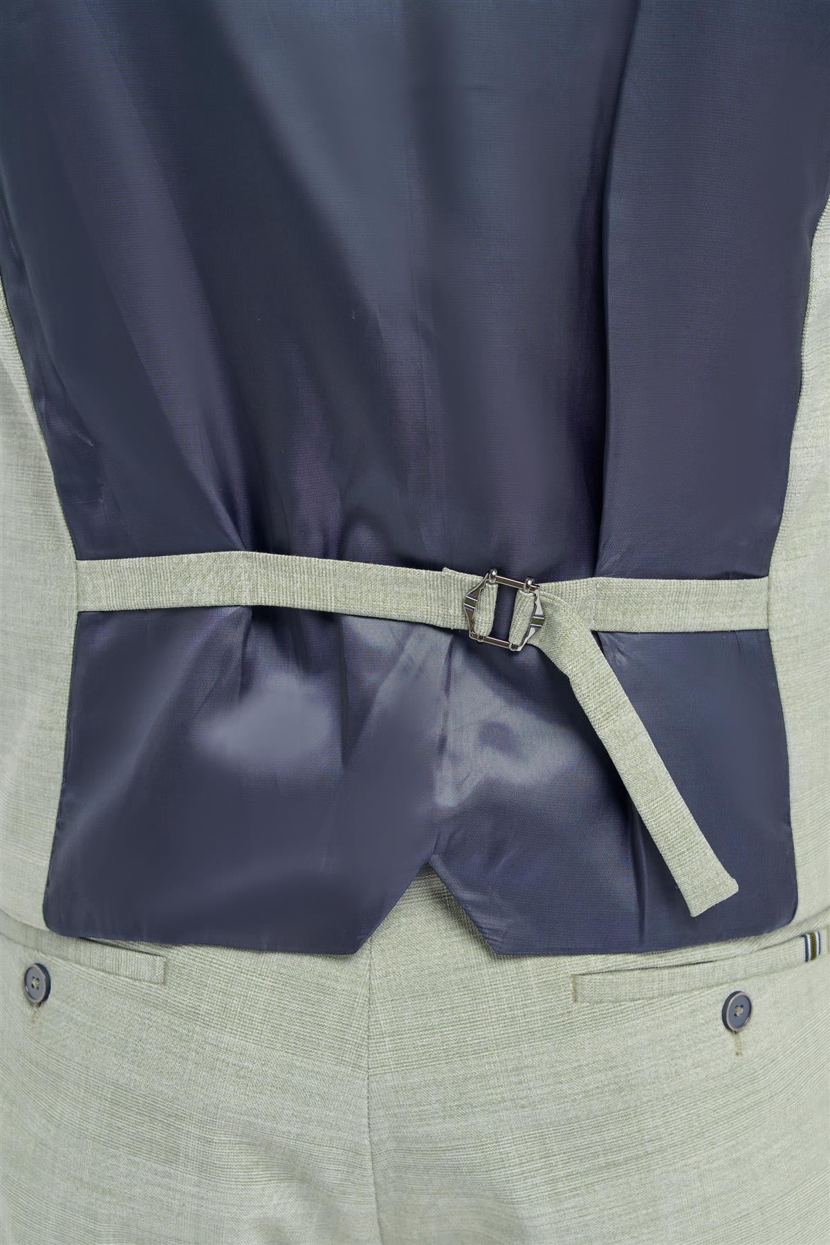 Camden - Męska kamizelka w kolorze szałwiowej zieleni