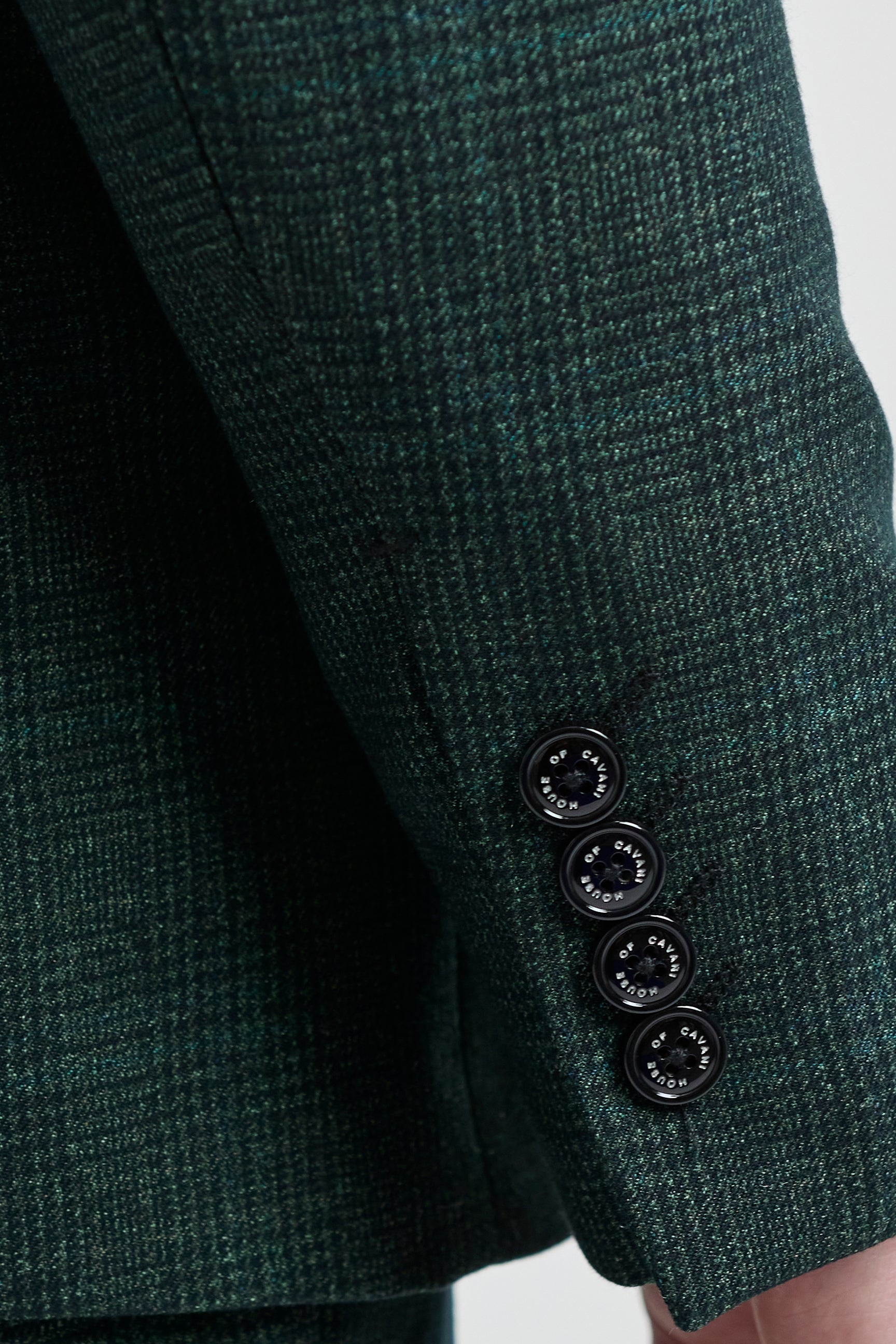 Męski 3-częściowy garnitur w kratkę Tweed w kolorze oliwkowo-zielonym, dopasowany do ślubu, Peaky Classic