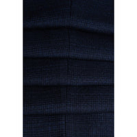 Caridi - Men's Tweed Navy Blue Trousers