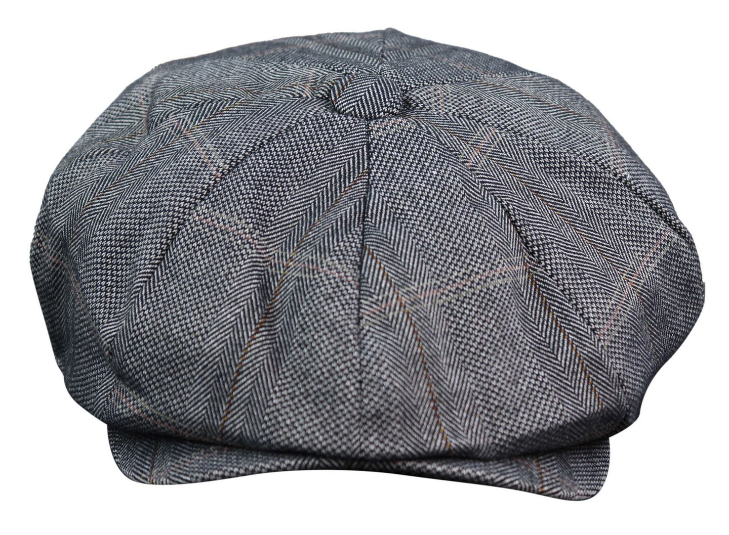 Men's 8 Panel Peaky BlindersTweed Flat Cap - Cavani Connall
