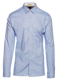 Cavani CV-65 - Men's Cotton Stretch Smart Shirt - Black/Blue/Navy/Pink/White