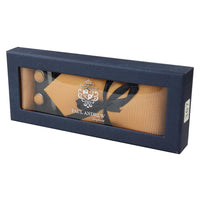 Diamond Neck Yellow Tie Gift Set Pocket Square Cuff Links Pin Tie For Shirt Satin