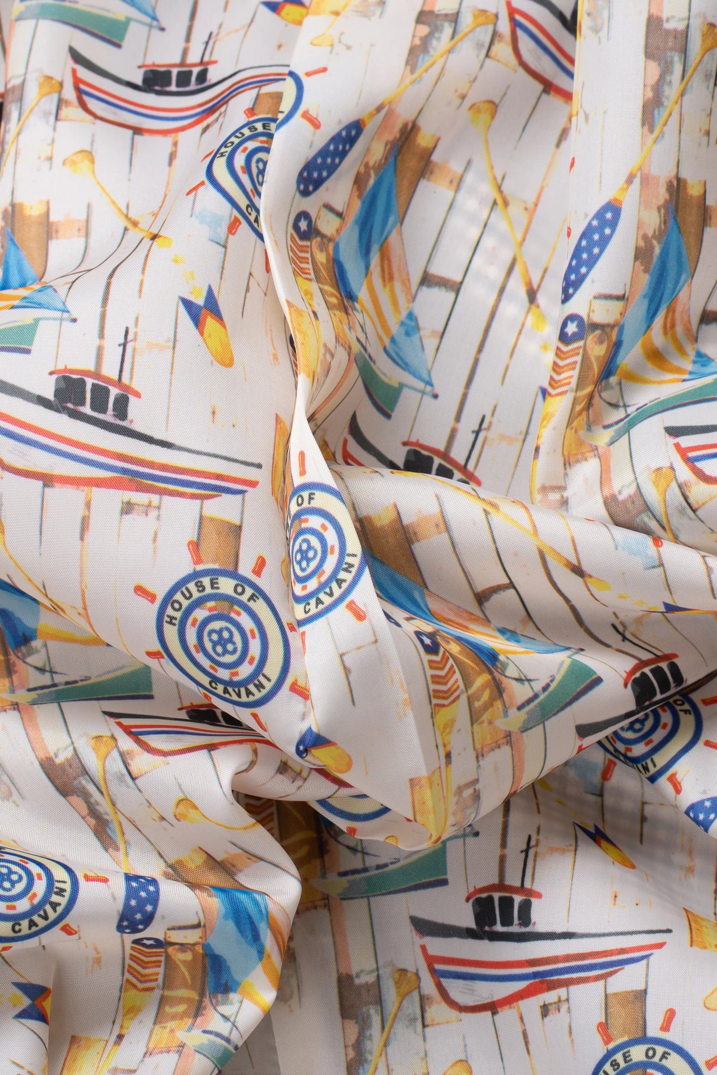 Męski beżowy garnitur w kratkę granatowy