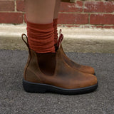 Endura 303 - Brązowe skórzane botki Chelsea