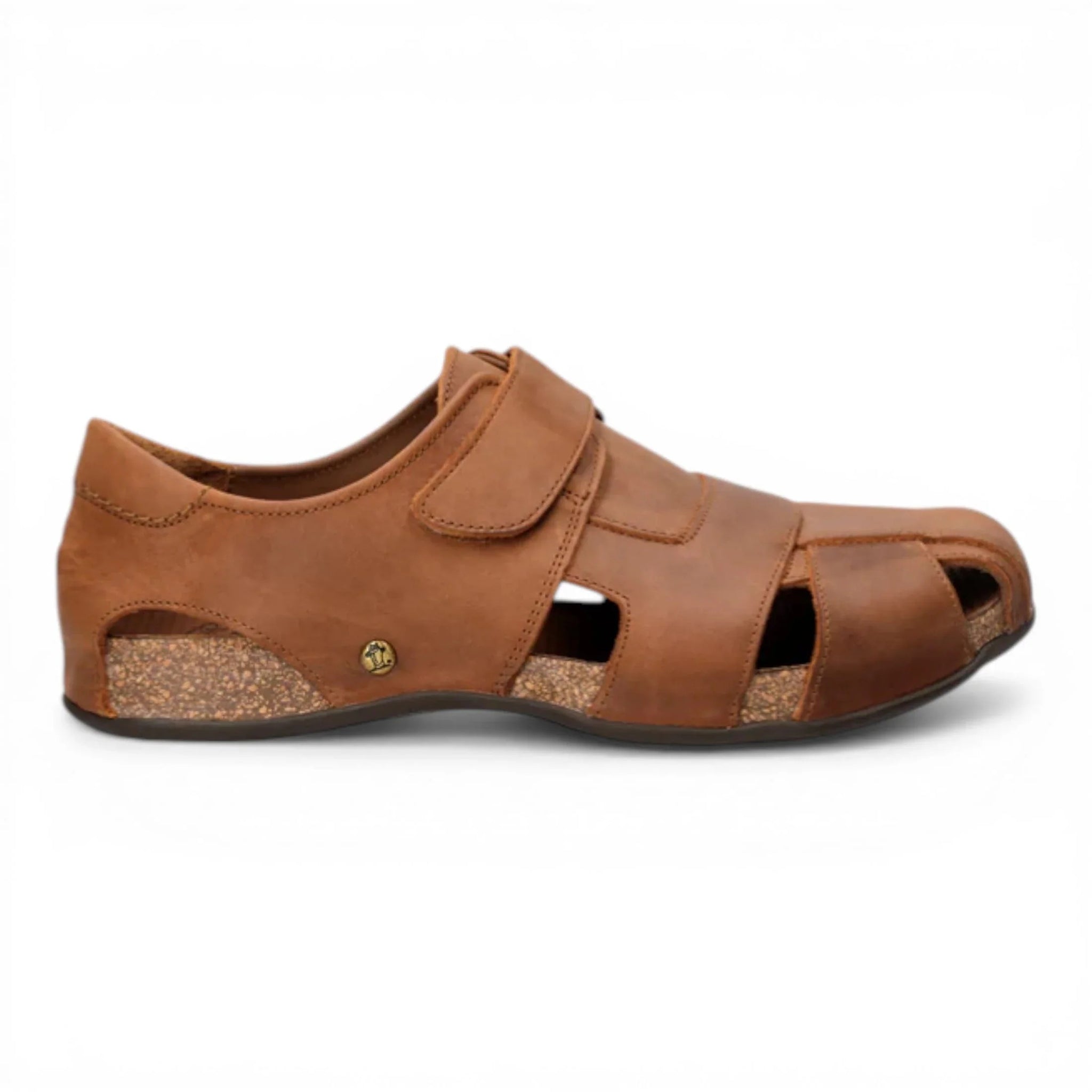Fletcher Basics C5 – męskie sandały skórzane Bark Brown
