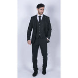 Mens Tweed Olive Green 3 Piece Suit Tailored Fir Classic Vintage 1920s Wedding