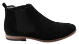 Mens Italian Suede Slip On Ankle Boots Smart Casual Desert Chelsea Dealer
