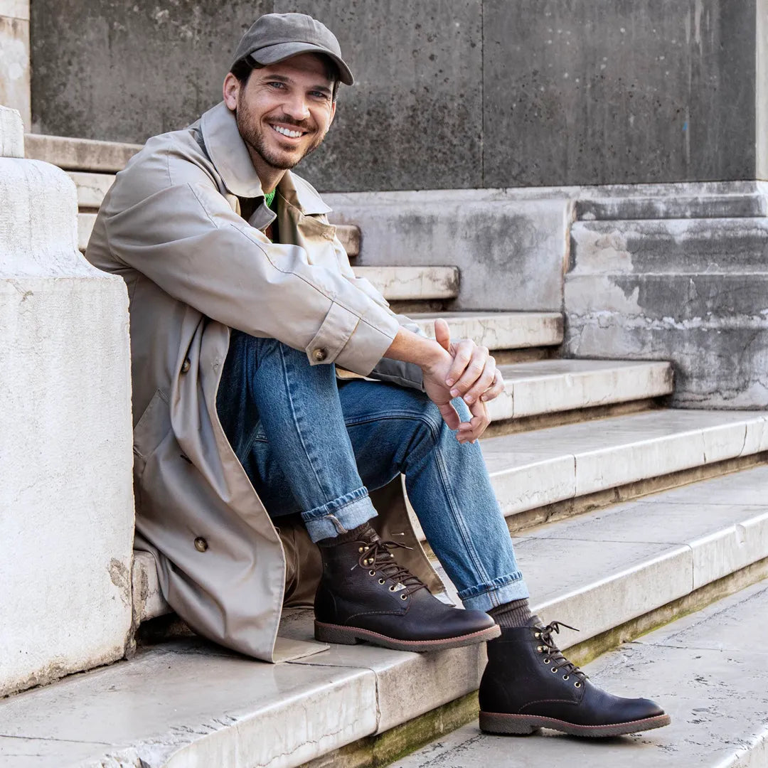 Glasgow GTX C2 - Men's Brown Leather Lace Up Ankle Boots