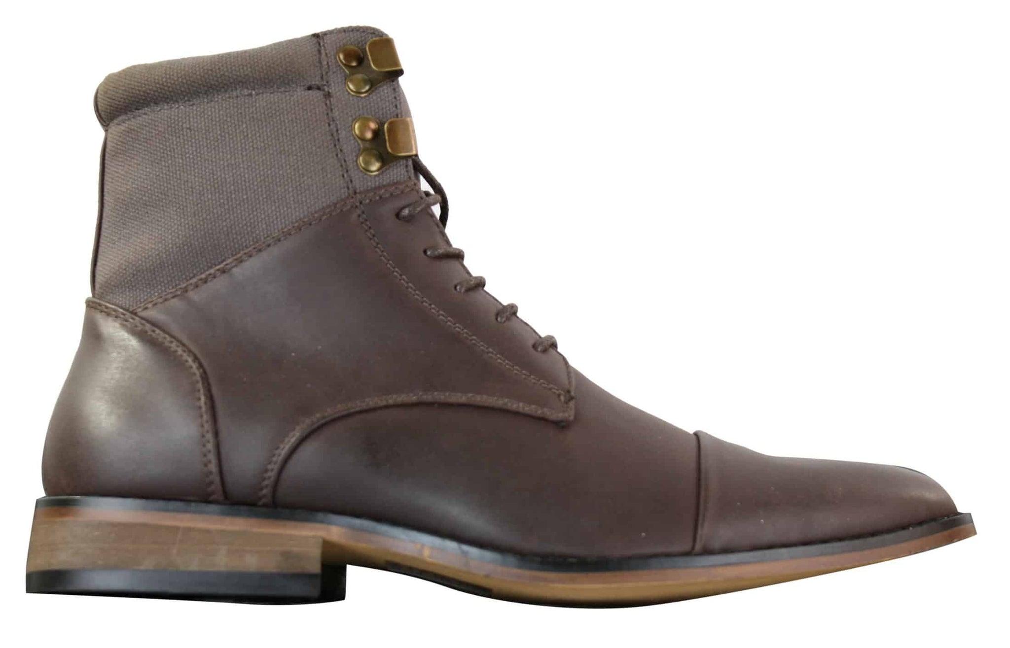 Galax GLX3517 Mens Slim Fit Vintage Retro Sherlock Laced Smart Casual Ankle Boots Leather