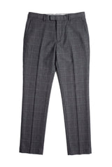 Hobbs - Męskie spodnie w szarą kratkę w stylu vintage retro smart wedding