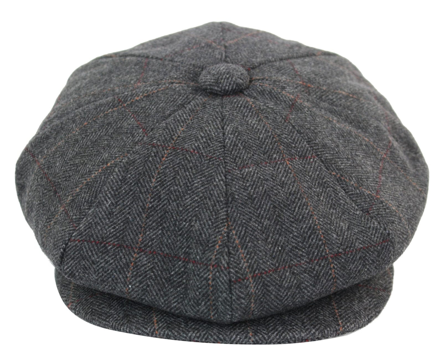 Mens Tweed Check Peaky Blinders Cap