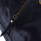 Mens Hand Made Real Leather Travel Bag - Black