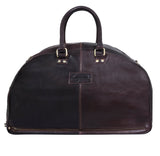 Mens Hand Made Real Leather Travel Bag - Brown