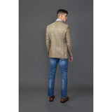 Liam - Men's Brown Check Blazer