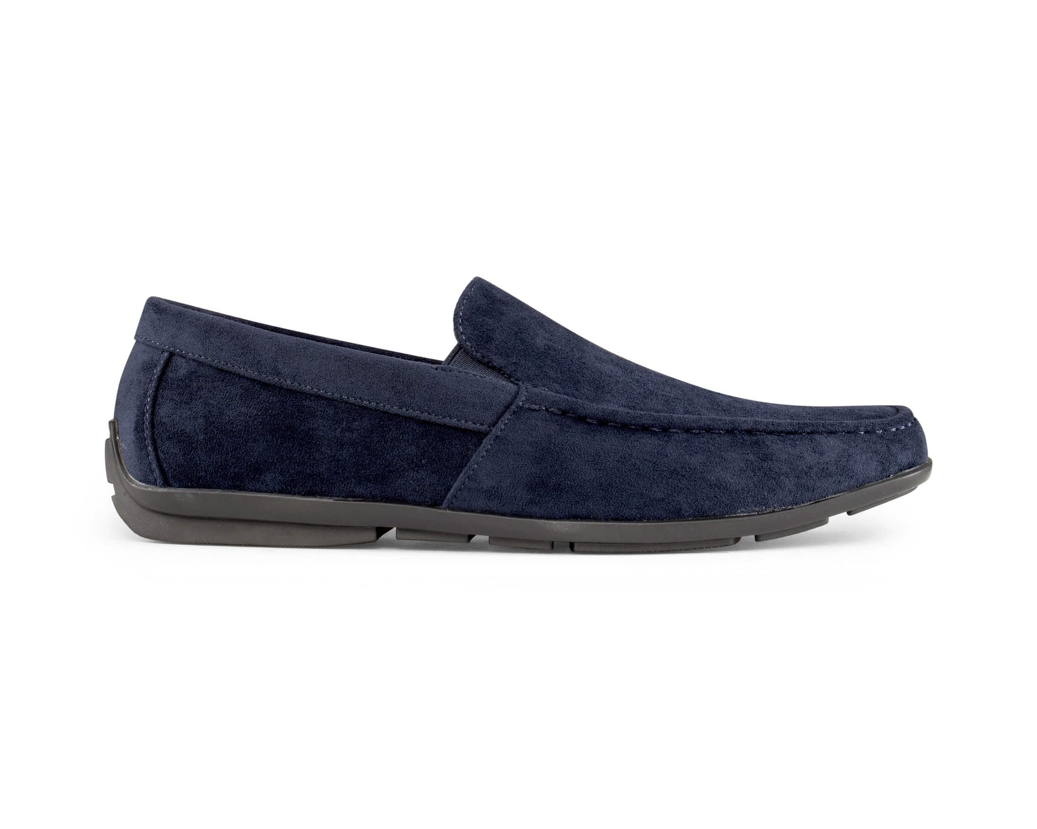 Mens Suede Square Toe Slip On Shoes