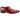 Mens Shoes Smart Formal Perforated Pointed Laced Red Patent Leather PU