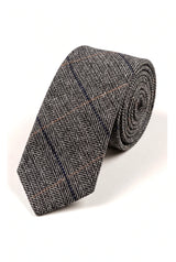 Krawaty męskie Marc Darcy Tweed w jodełkę z teksturą Klasyczne vintage retro DX7